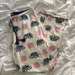 PJ Salvage Elephant Print Pajama Pants